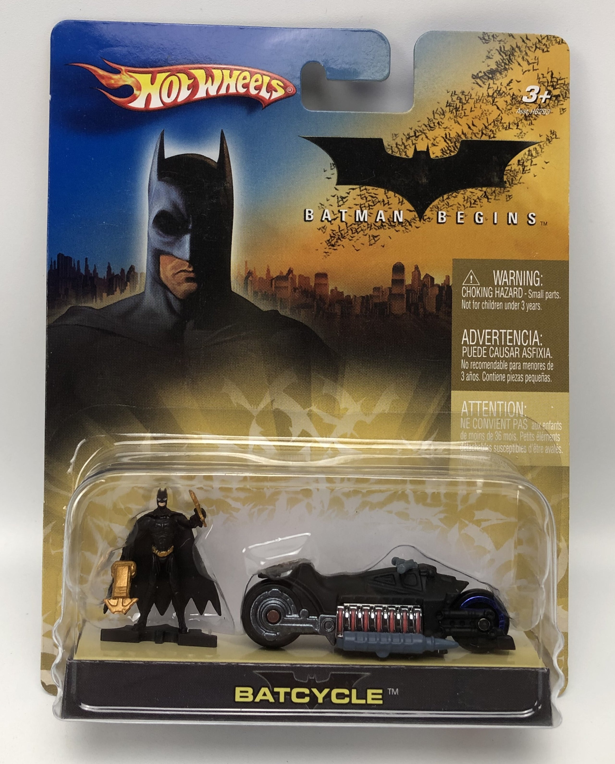 Batcycle DC Batman Begins Hot Wheels 2005 Mattel Snap Collectables Inc